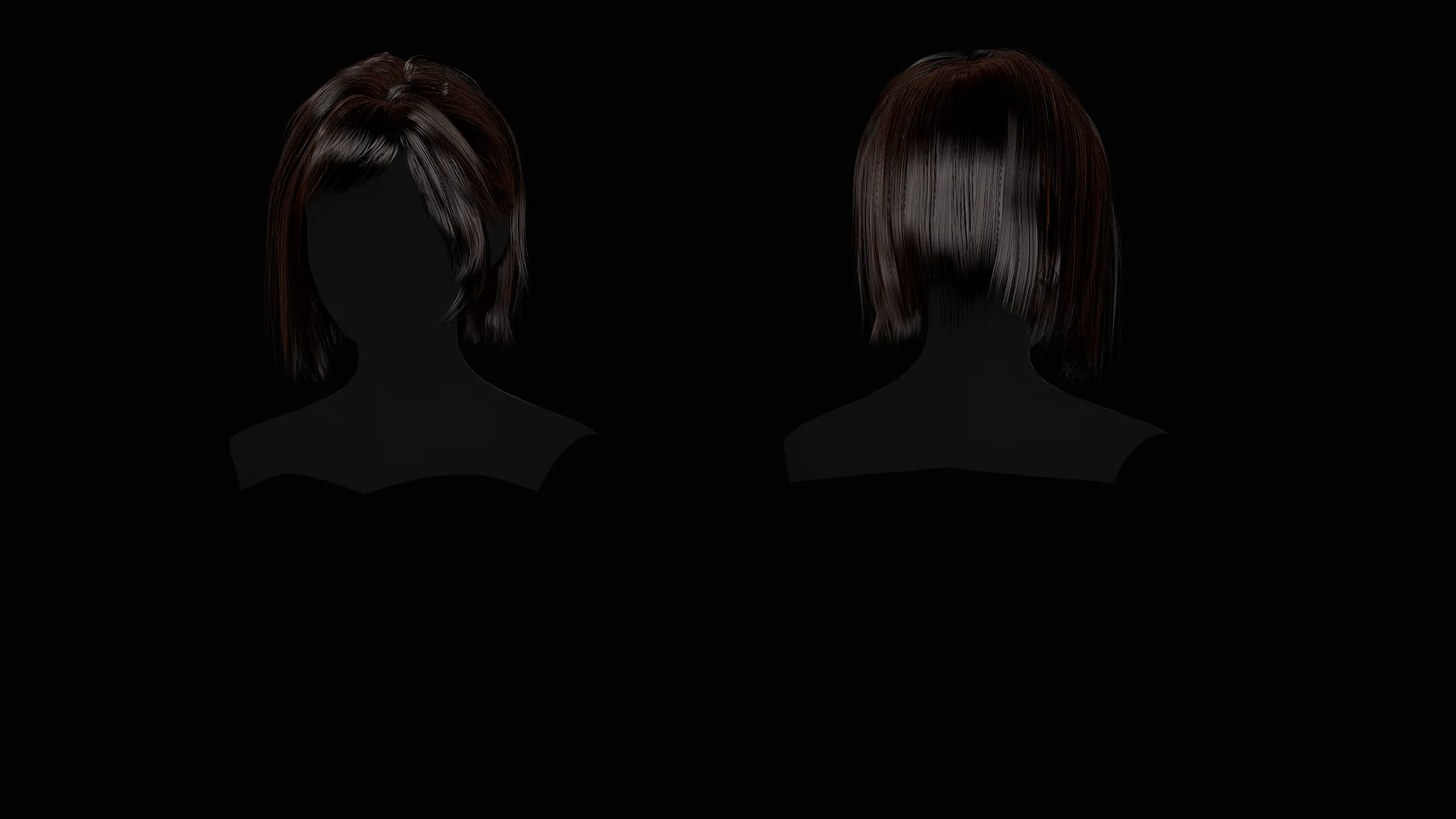 Female Hair Collection - Game Ready