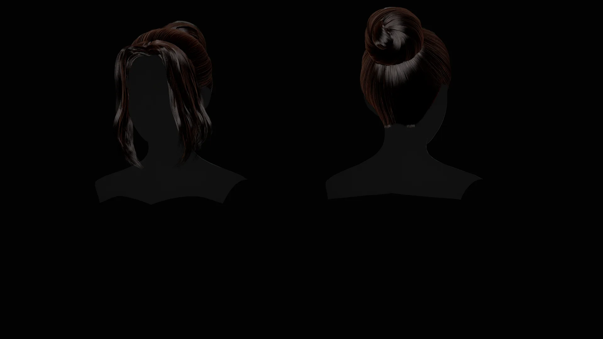 Female Hair Collection - Game Ready