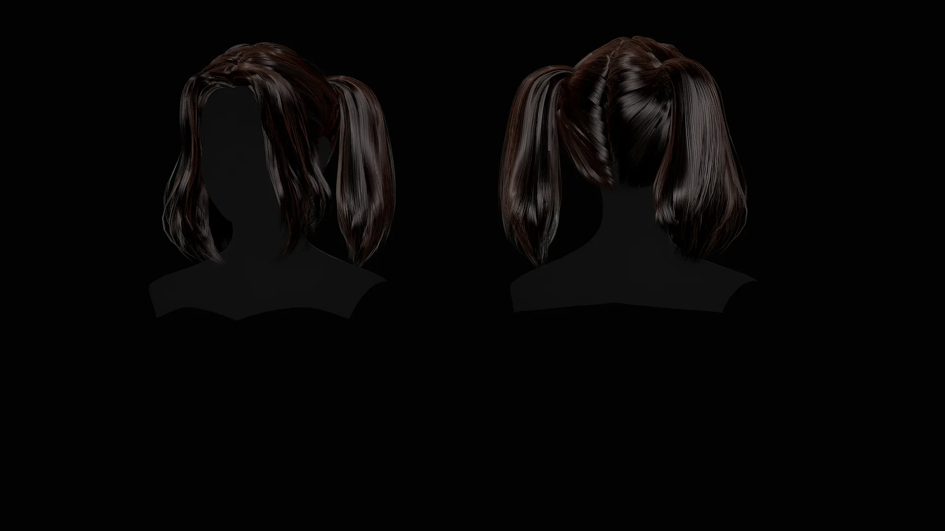 Female Hair Collection - Game Ready