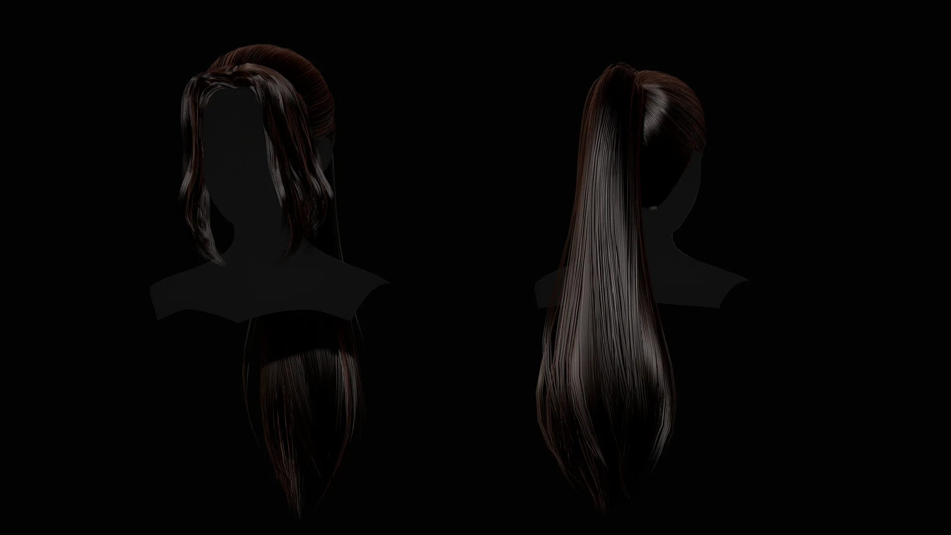 Female Hair Collection - Game Ready