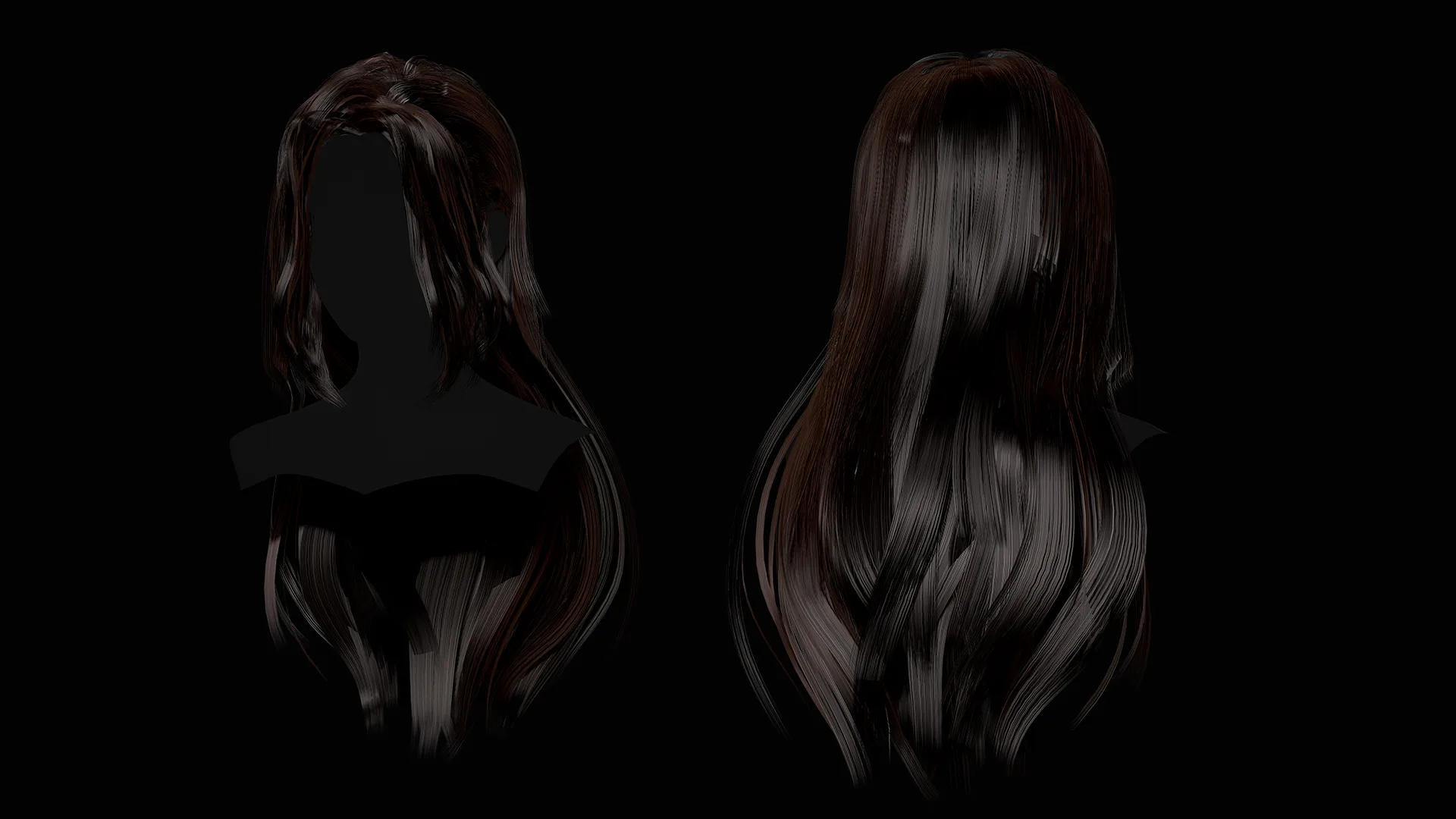 Female Hair Collection - Game Ready