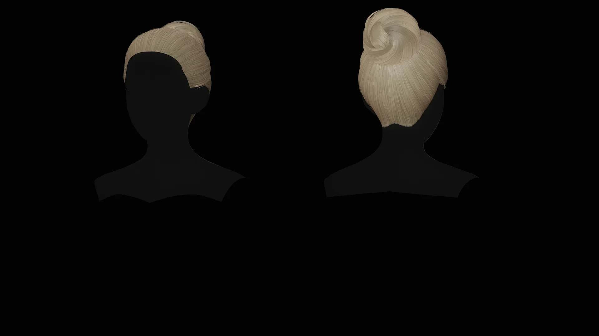 Female Hair Collection - Game Ready