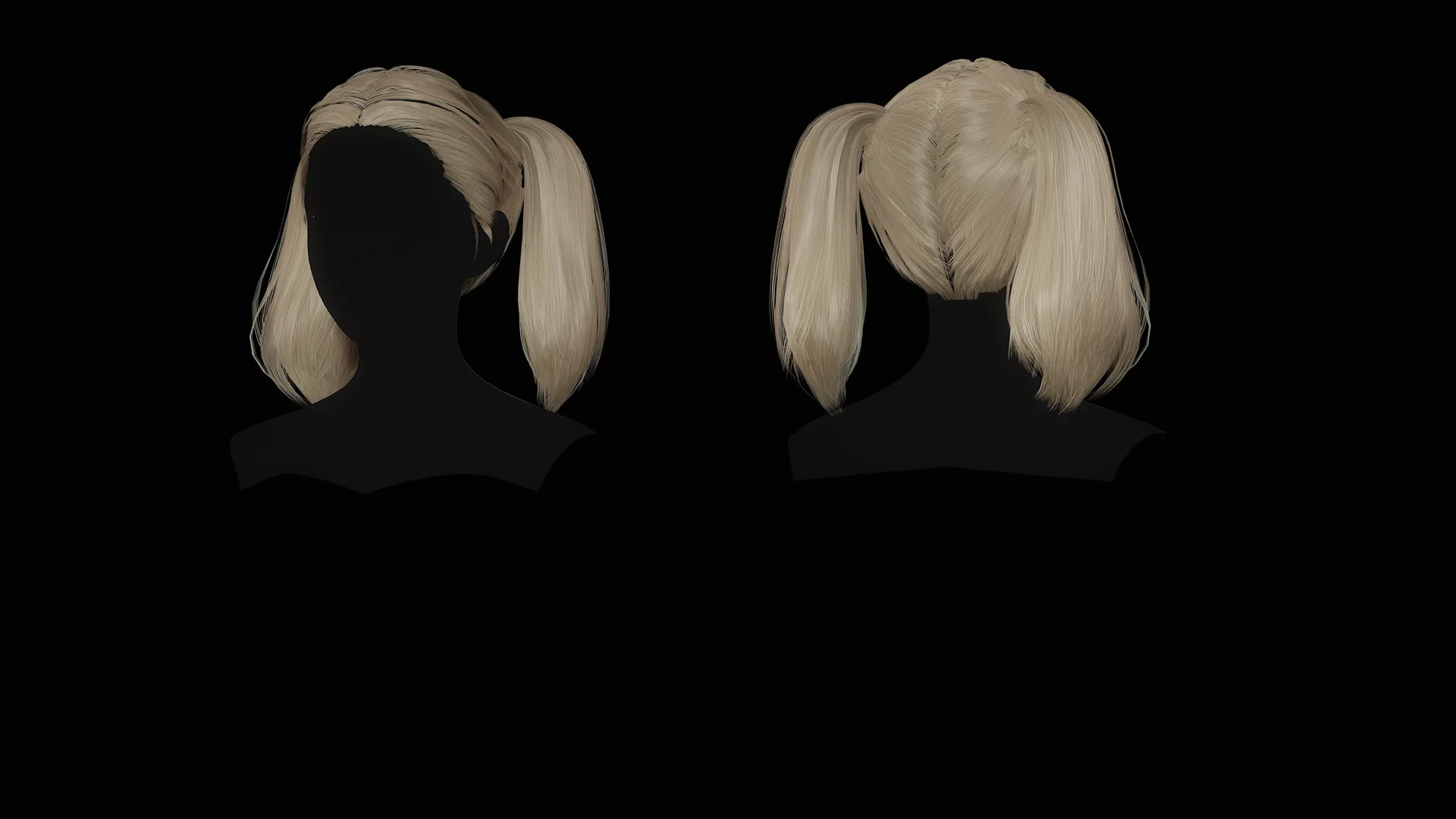 Female Hair Collection - Game Ready