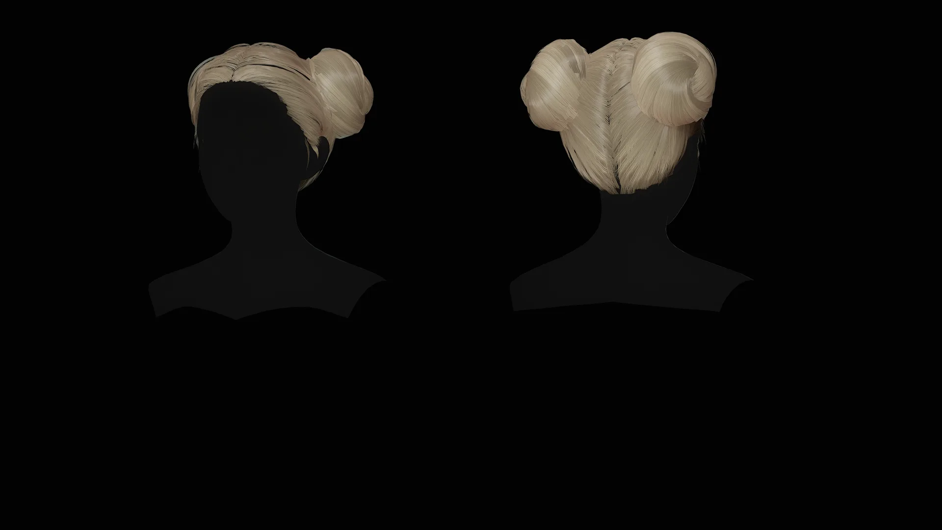 Female Hair Collection - Game Ready