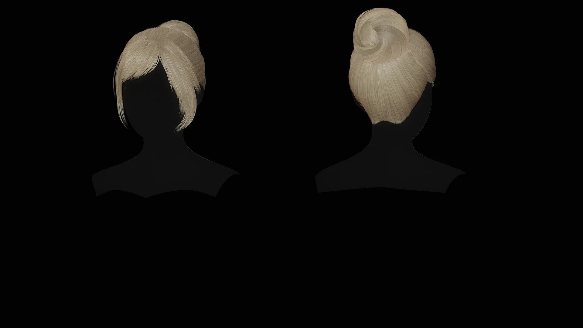 Female Hair Collection - Game Ready