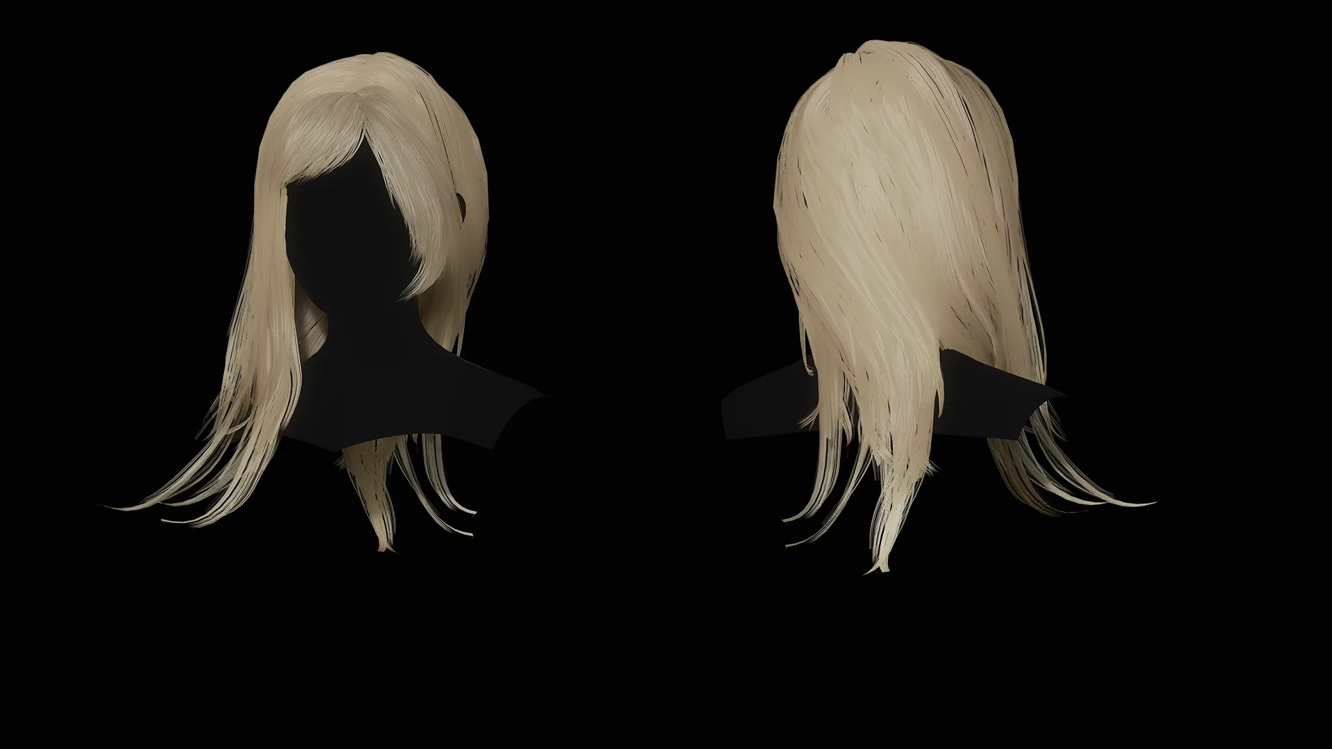 Female Hair Collection - Game Ready