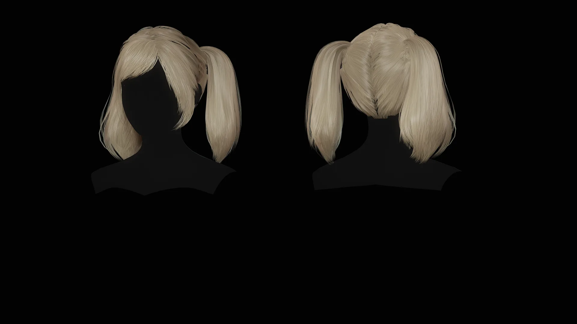 Female Hair Collection - Game Ready