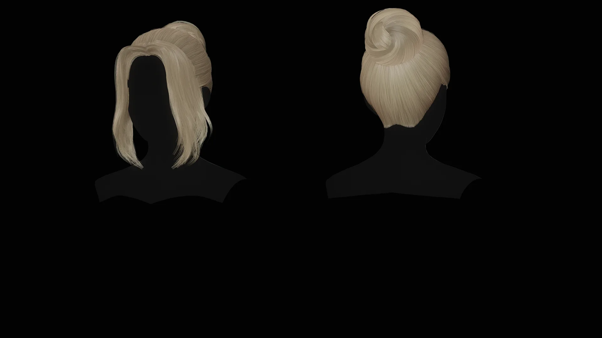 Female Hair Collection - Game Ready