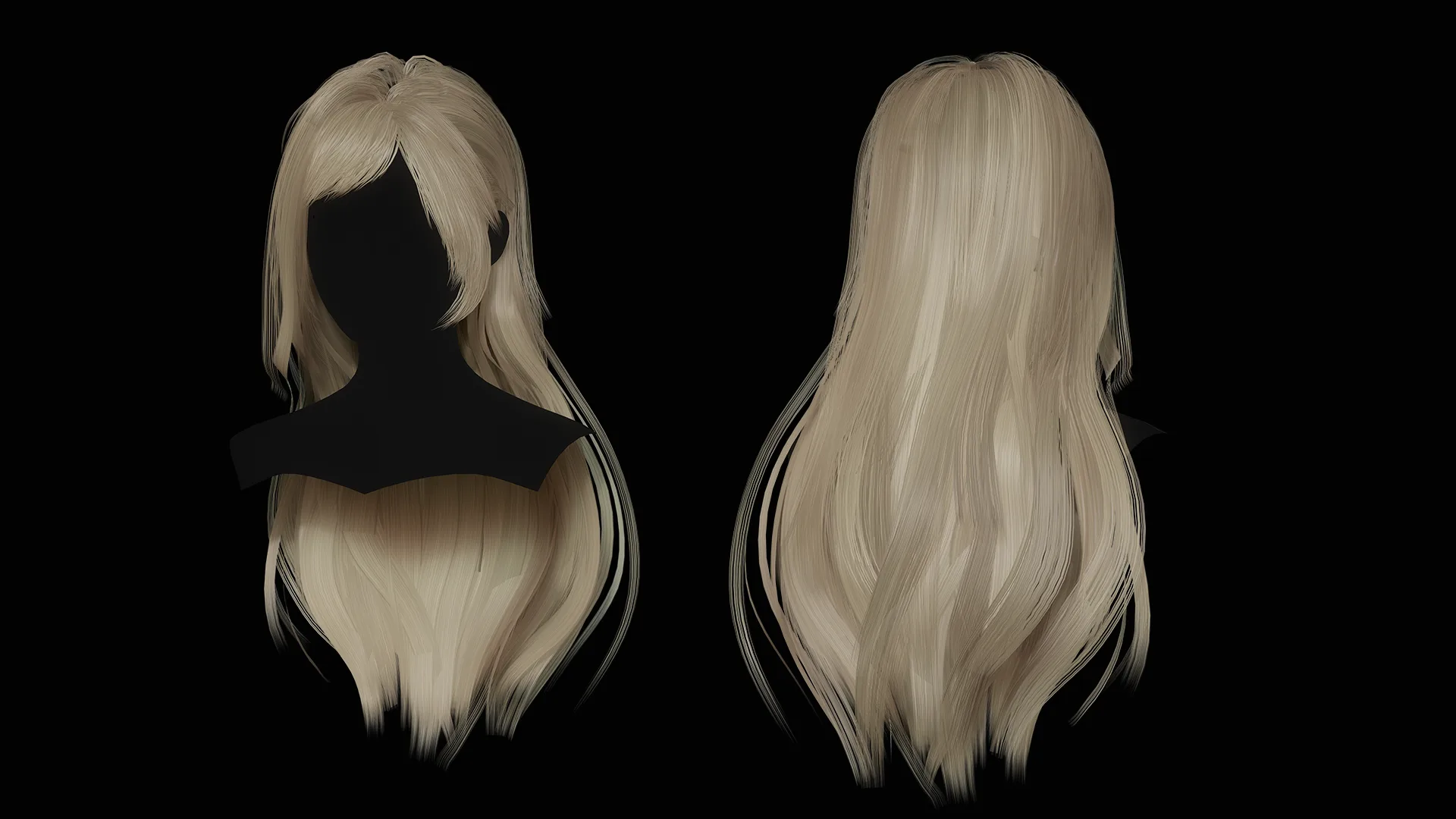 Female Hair Collection - Game Ready