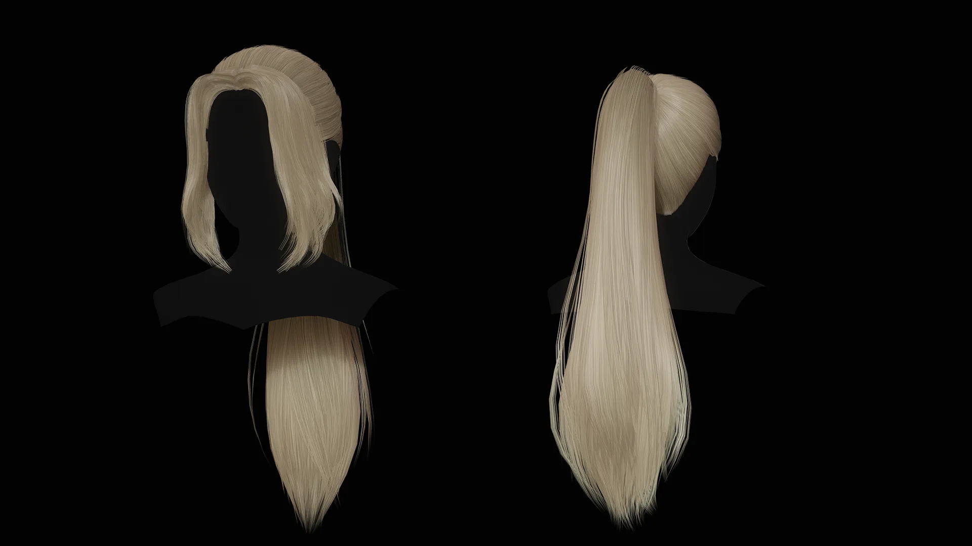 Female Hair Collection - Game Ready