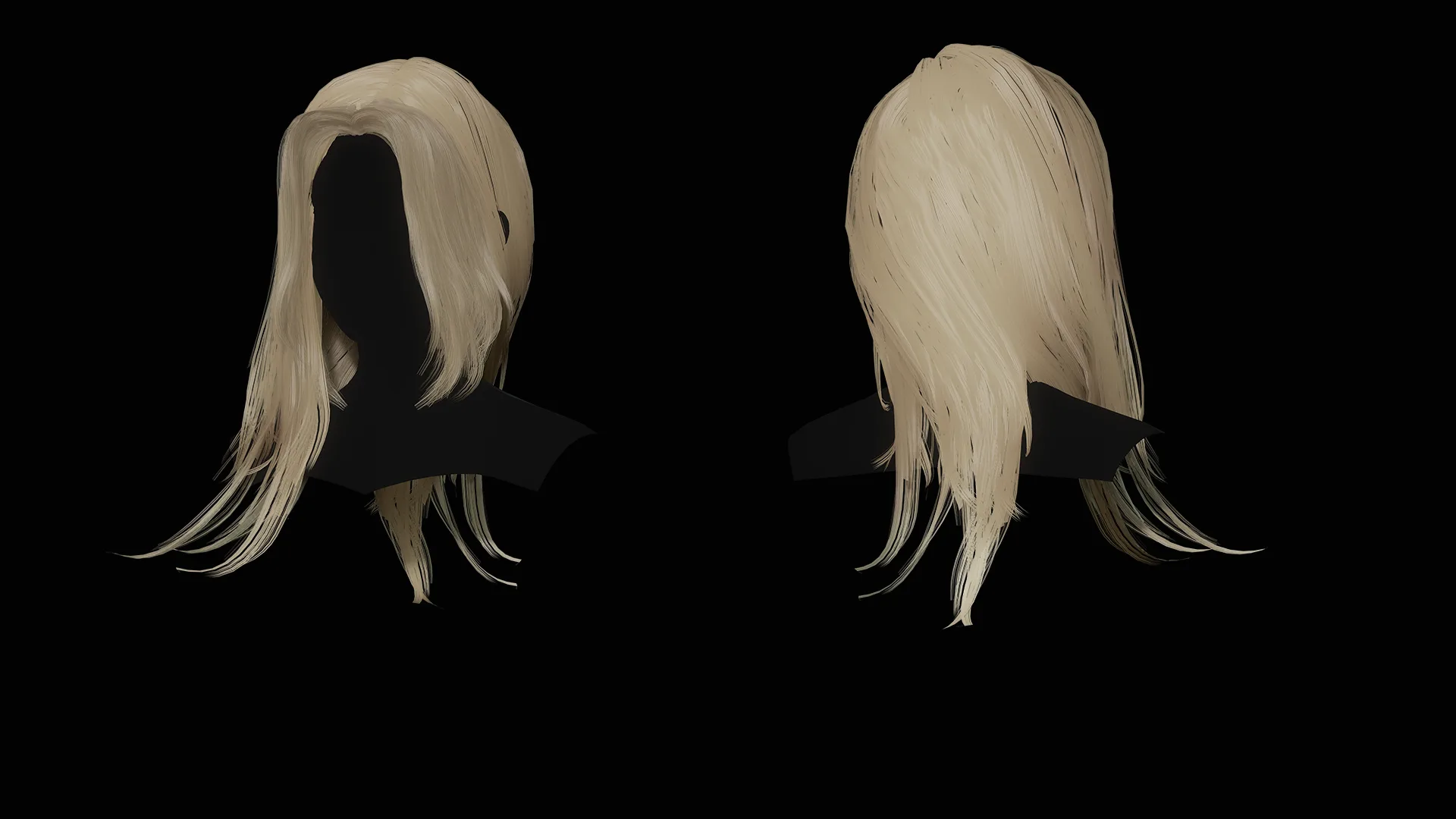 Female Hair Collection - Game Ready