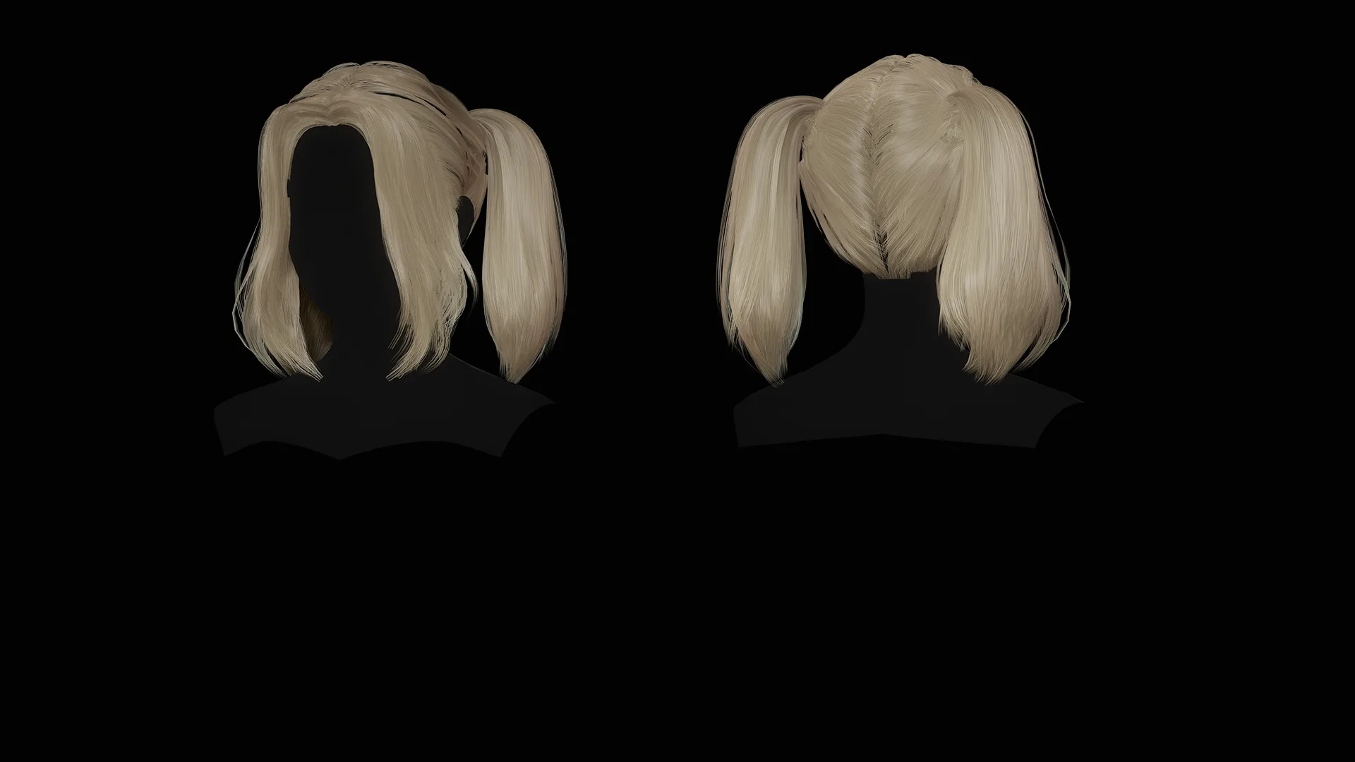 Female Hair Collection - Game Ready