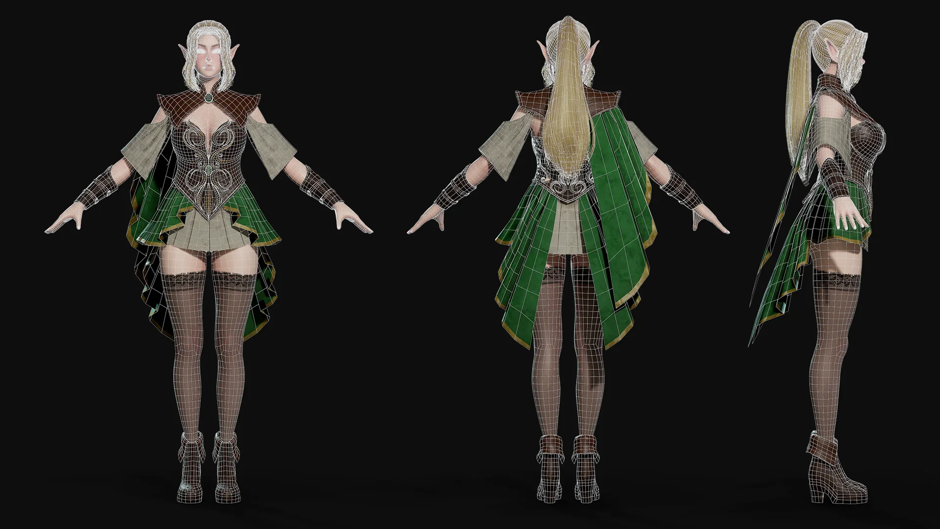 Elven Archer - Game Ready