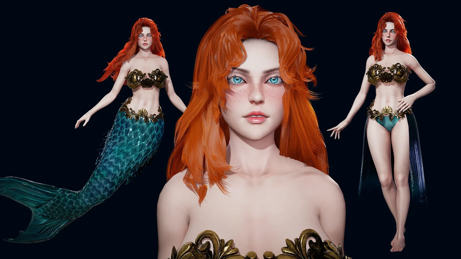 Mermaid - Game Ready