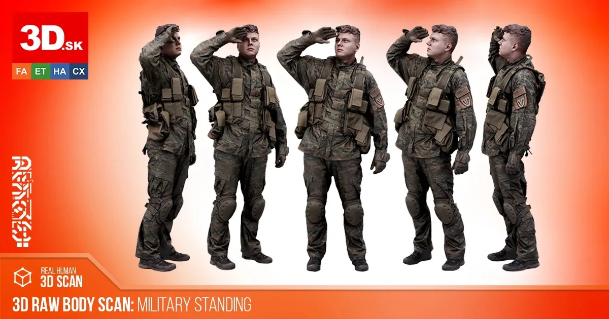 Cleaned Body Scan | 3D Model Michael Howard Standing