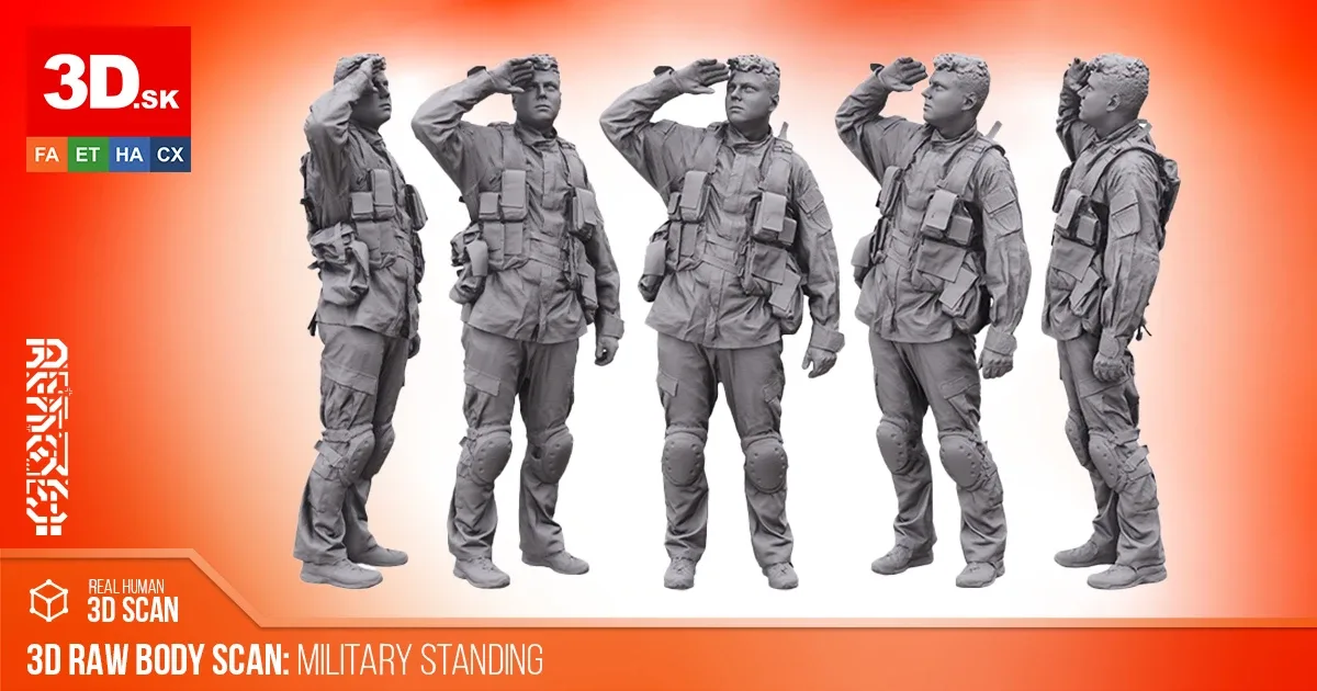 Cleaned Body Scan | 3D Model Michael Howard Standing