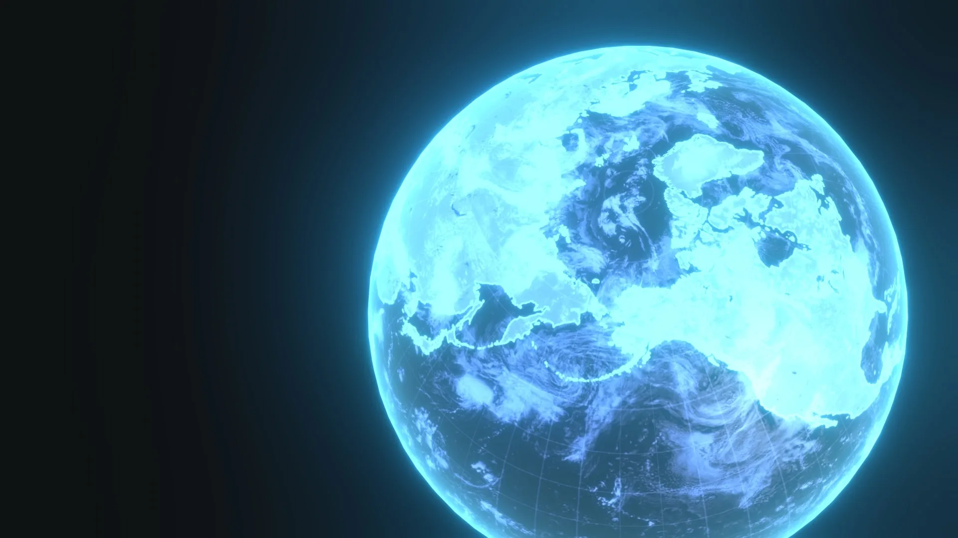 Planet Earth Hologram Sci-Fi 3D Model