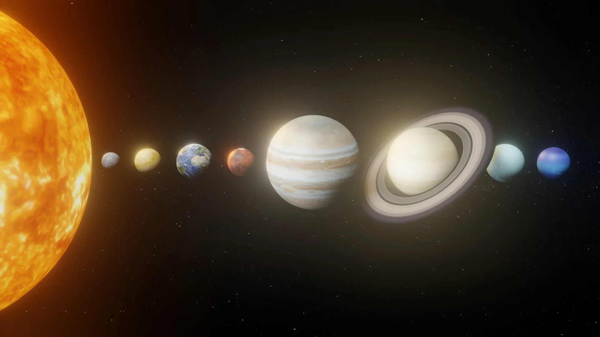 Photorealistic Solar System 8k Textures 3D Model