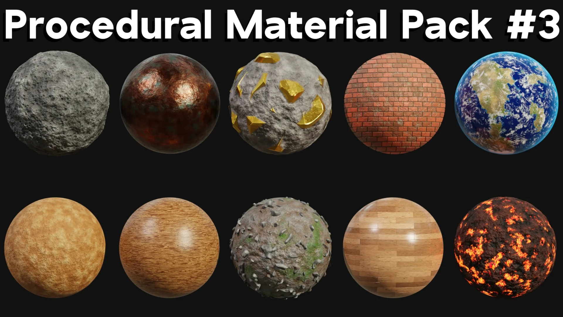 Blender Procedural Material Pack #3