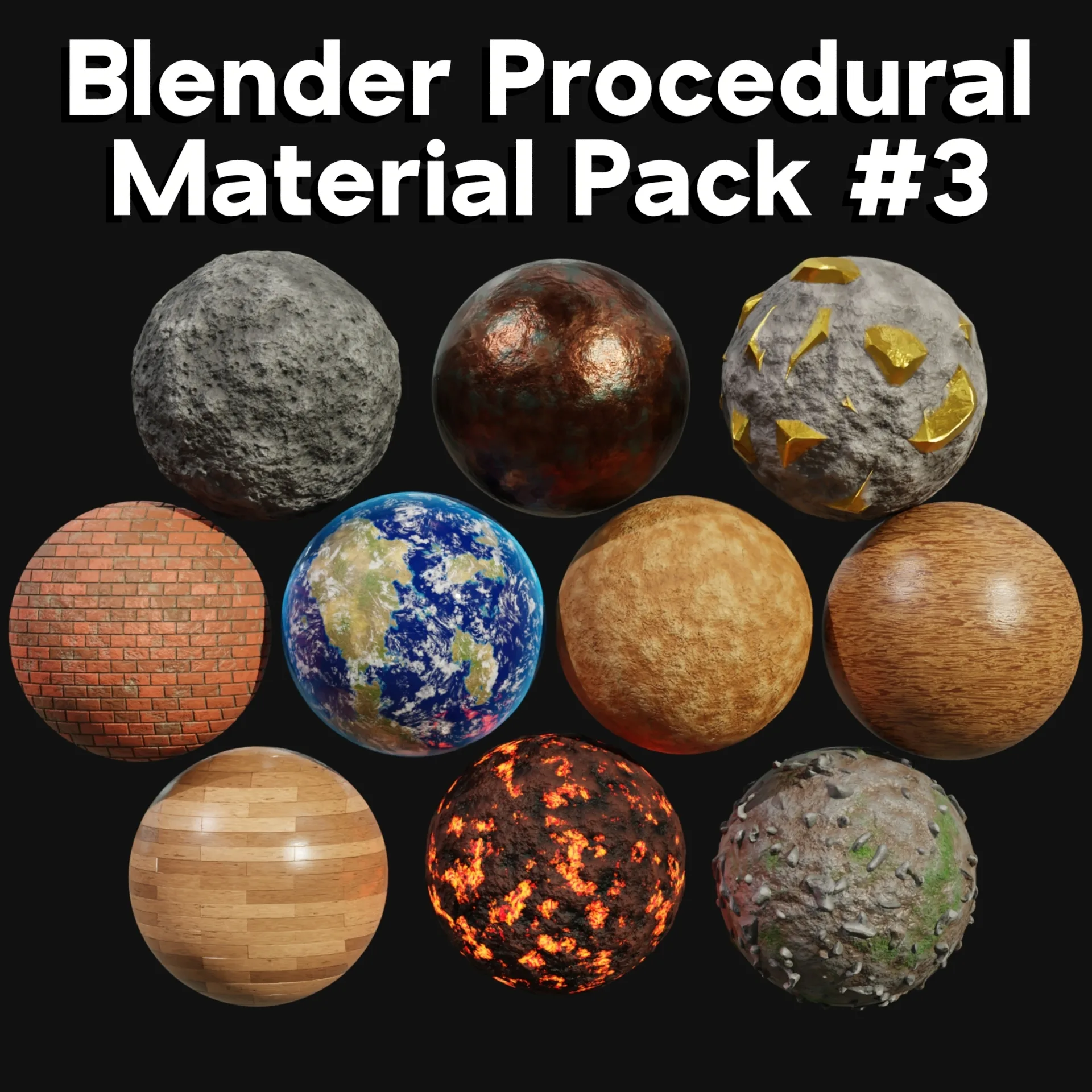 Blender Procedural Material Pack #3