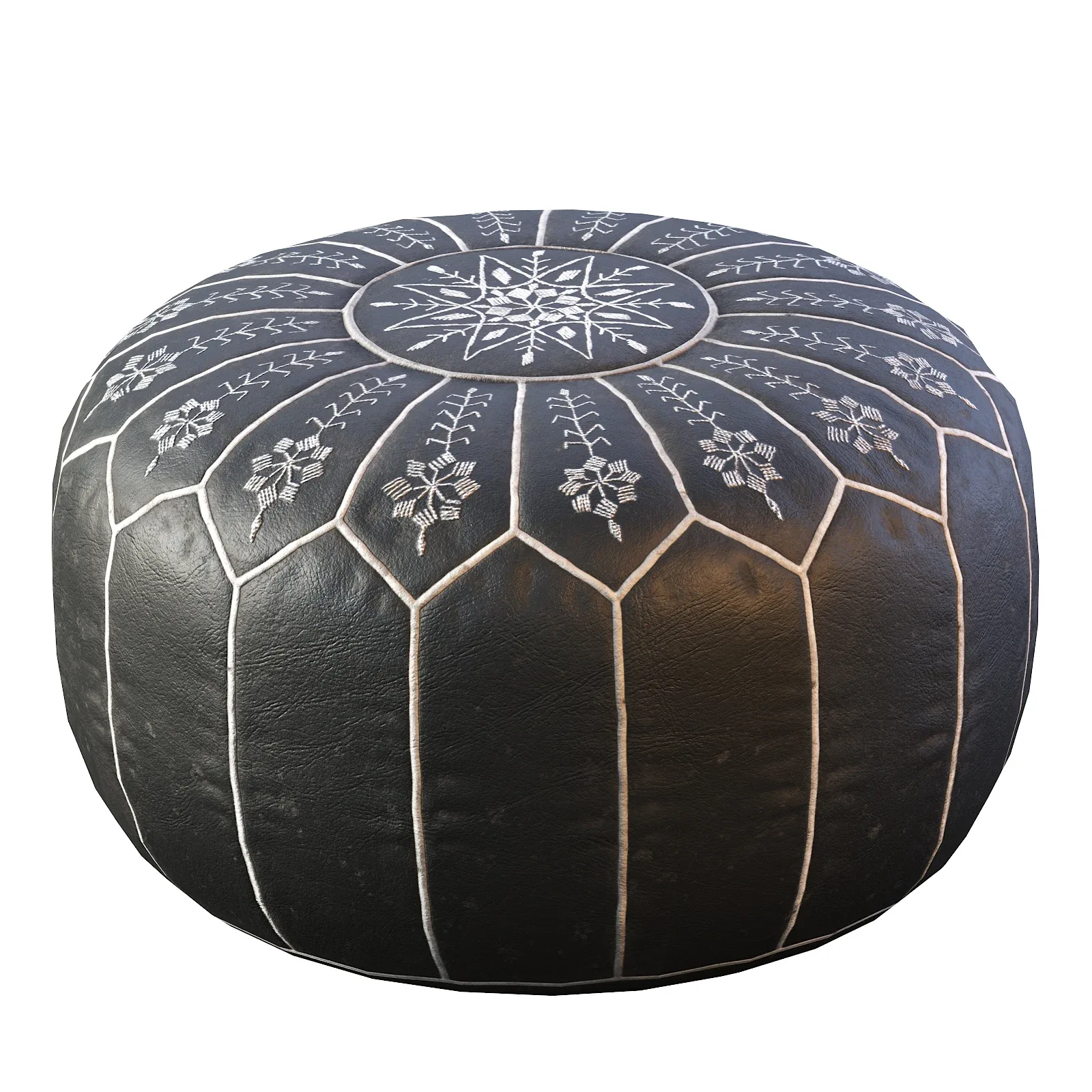 Pouf Vintage Round Moroccan