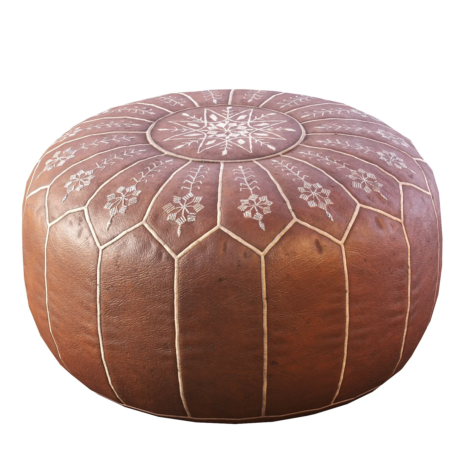 Pouf Vintage Round Moroccan