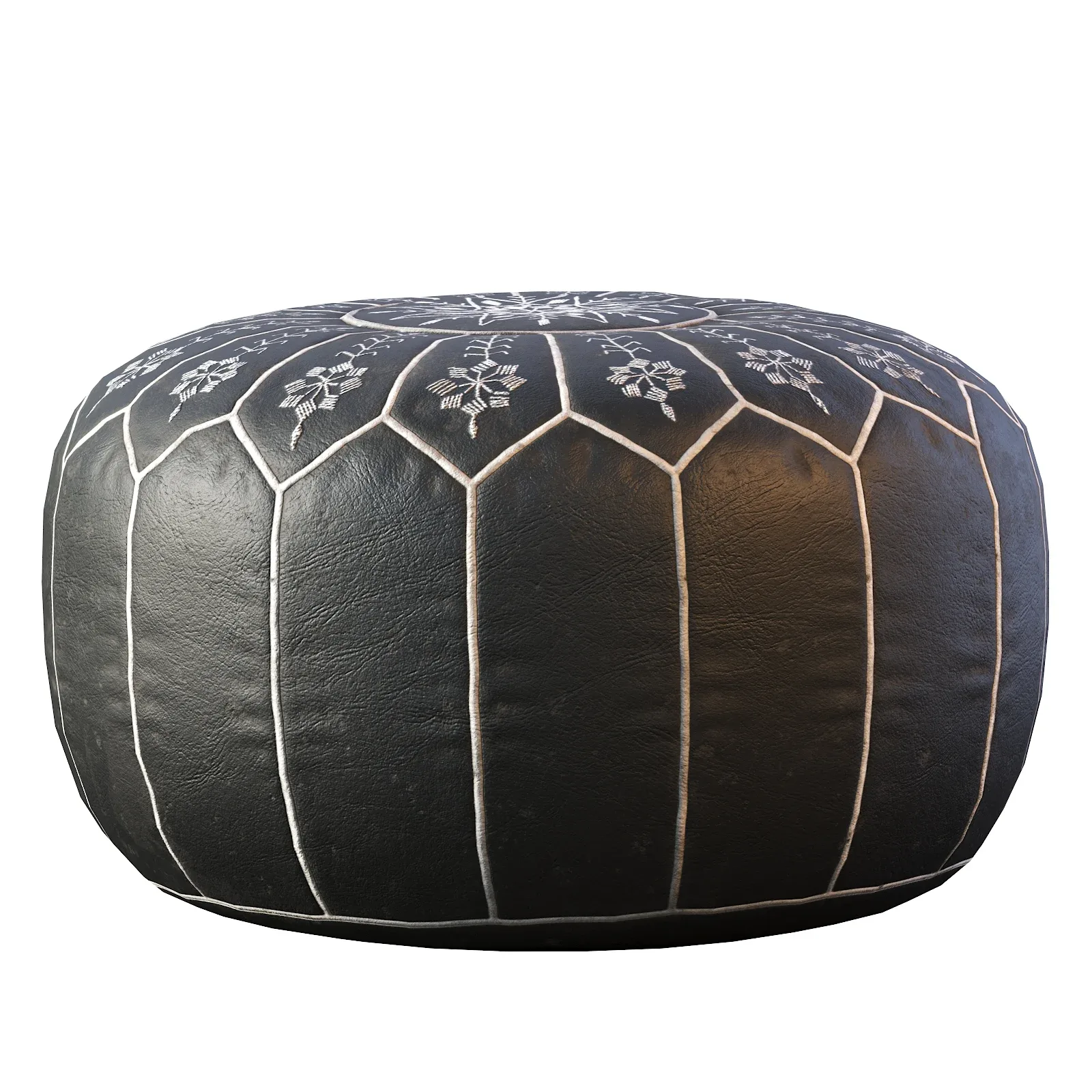 Pouf Vintage Round Moroccan