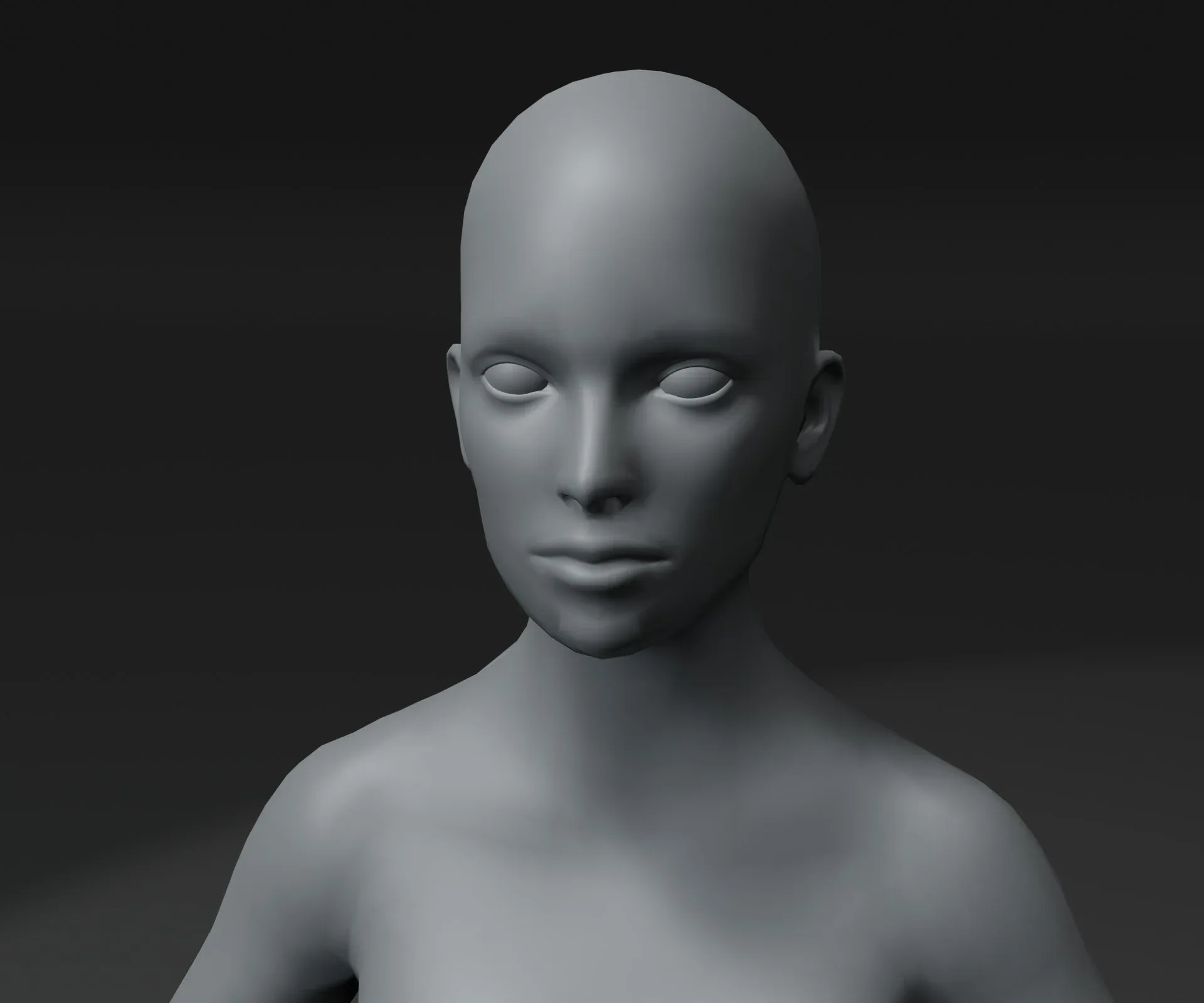 Male and Female Body Base Mesh FlippedNormals