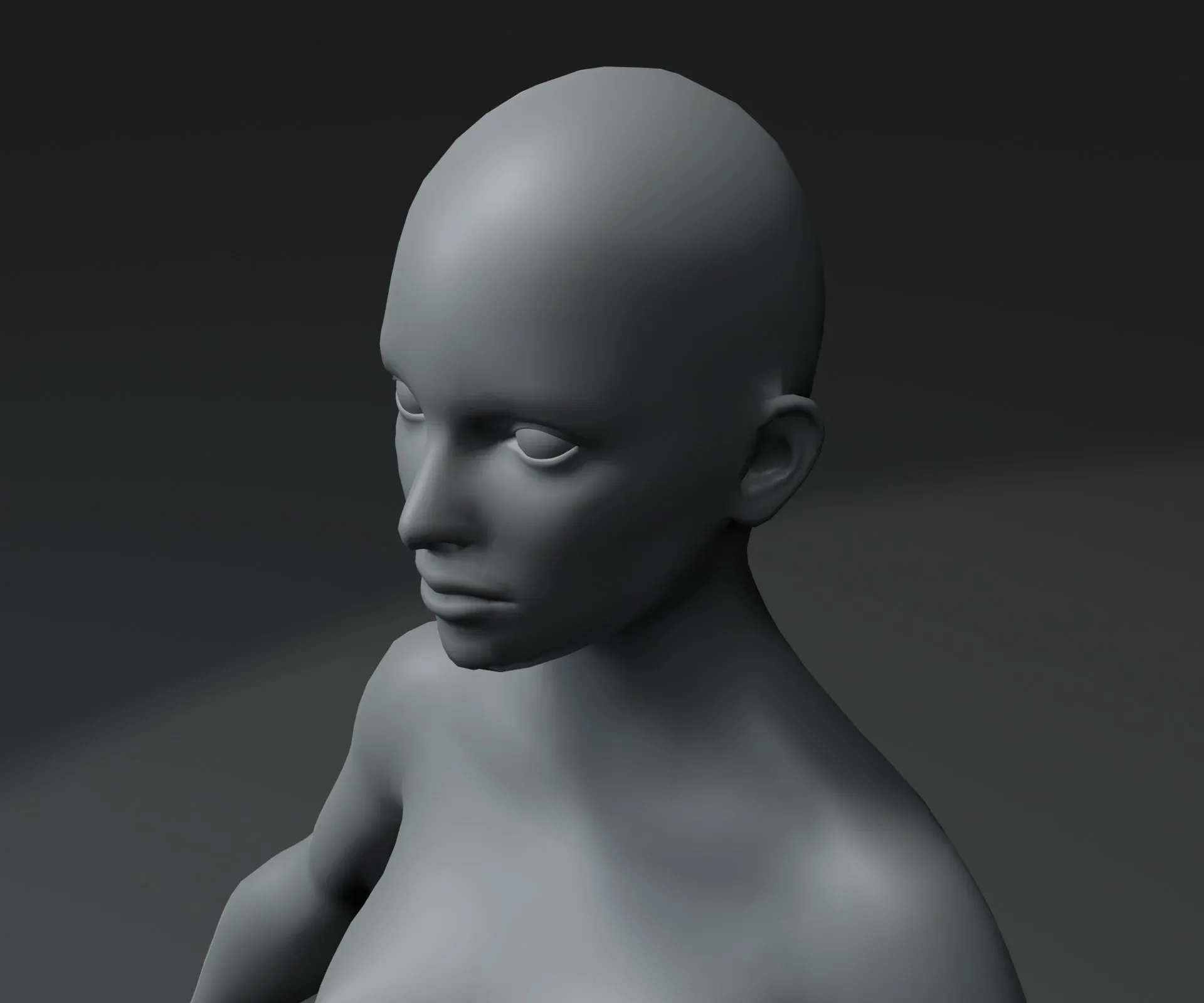 Male and Female Body Base Mesh 3D Model 20k Polygons