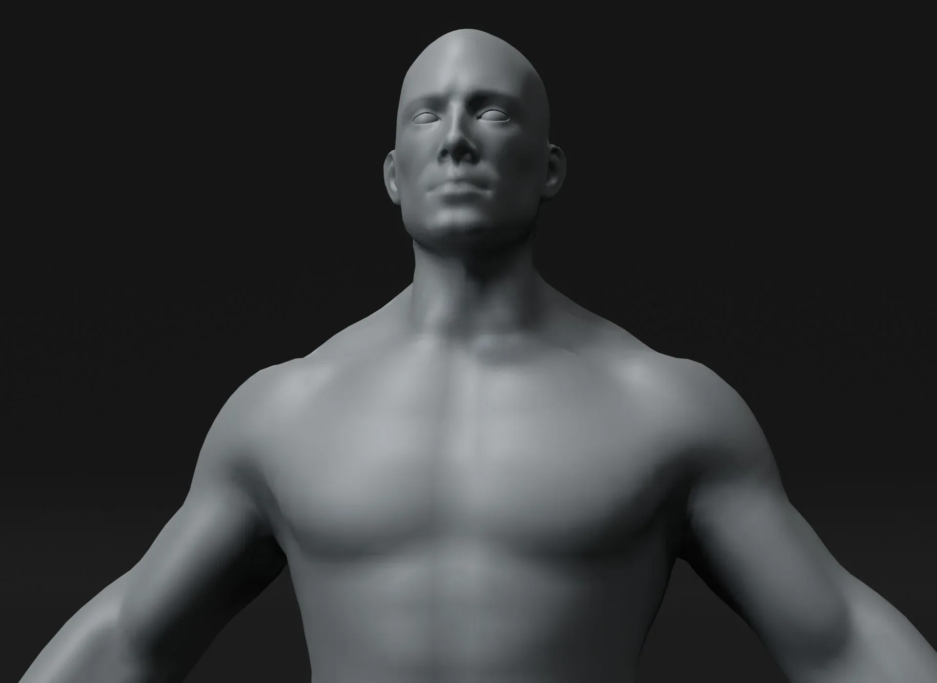 Male and Female Body Base Mesh 3D Model 20k Polygons