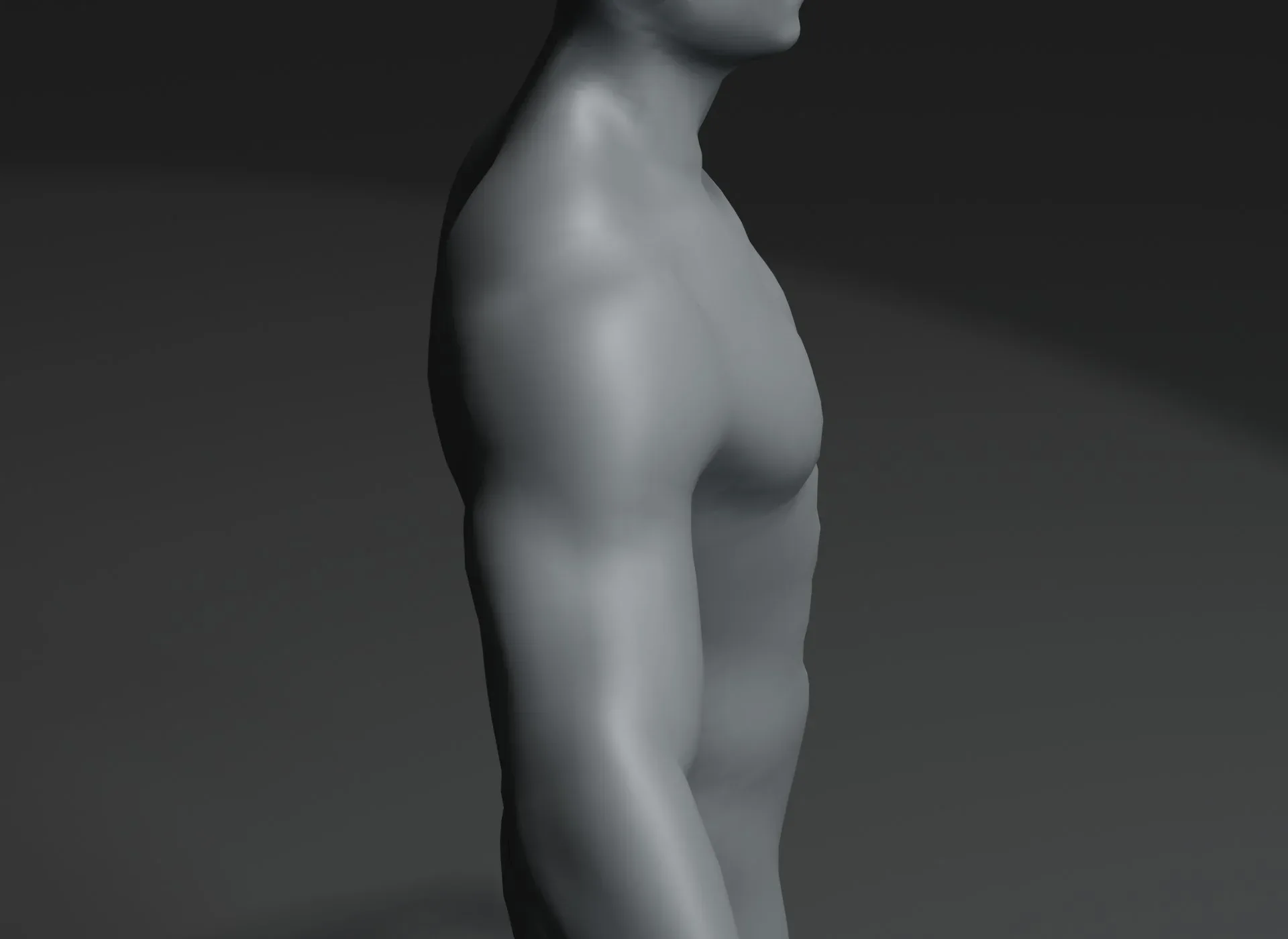 Male and Female Body Base Mesh 3D Model 20k Polygons