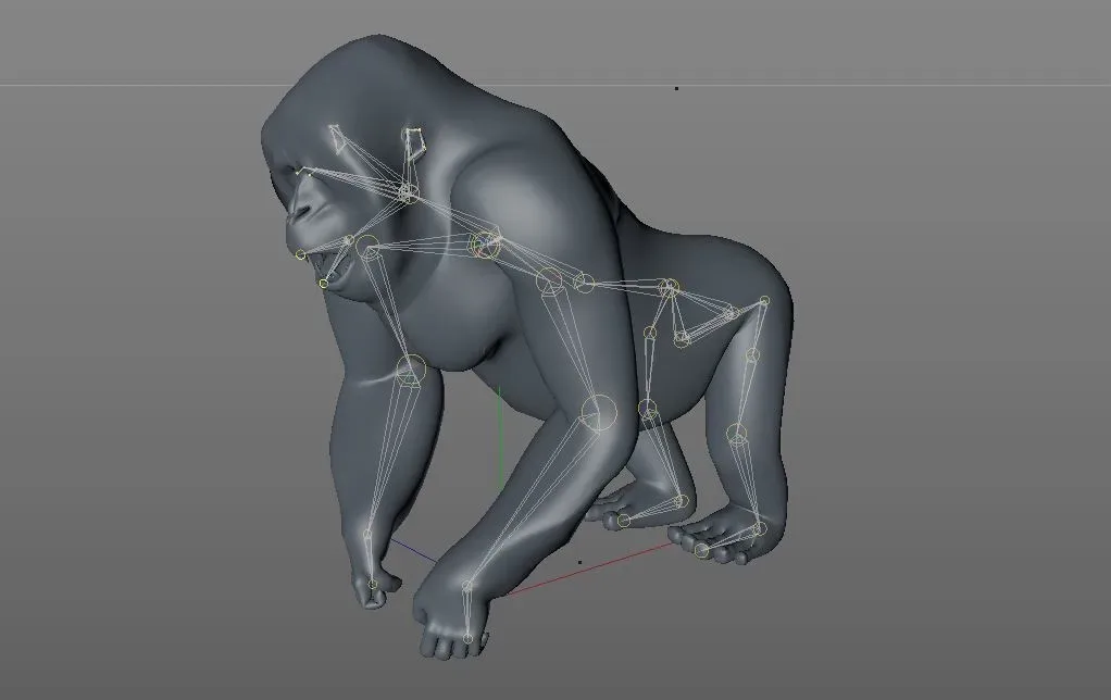 Orangutan rigged 3d model