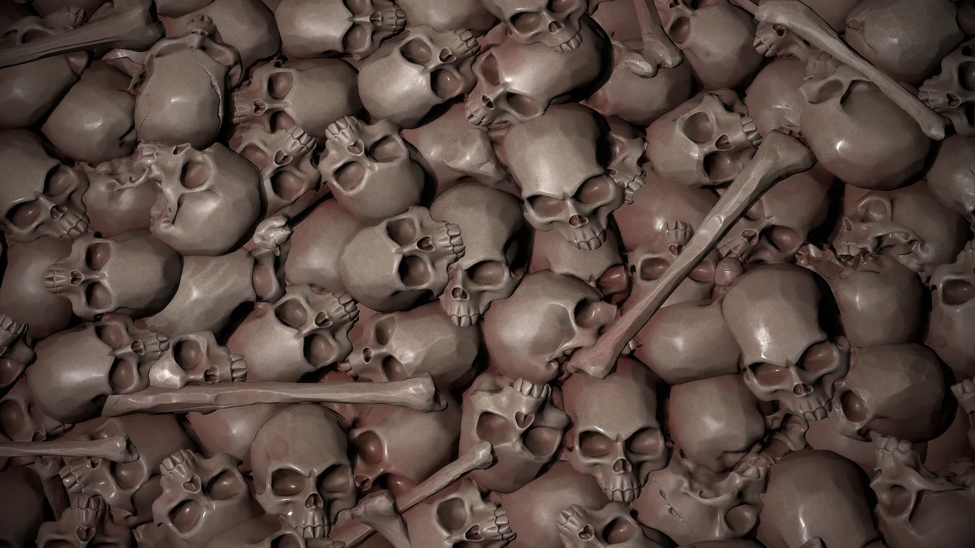 Pile of bloody bones Texture