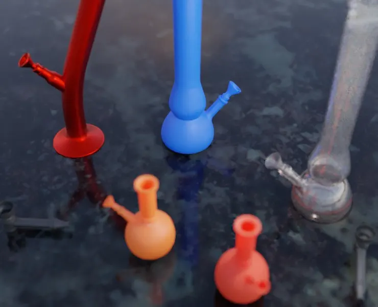 Bongs 3D Model Collection