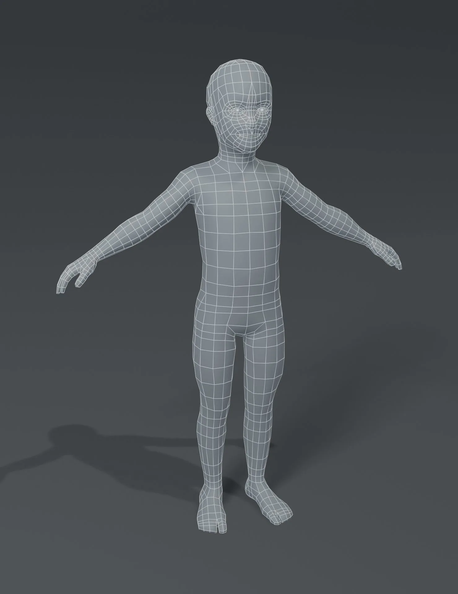 Human Body Base Mesh 3D Model Family Pack