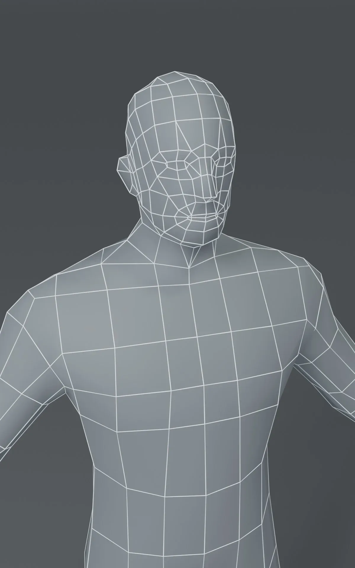 Human Body Base Mesh 3D Model Family Pack 1000 Polygons