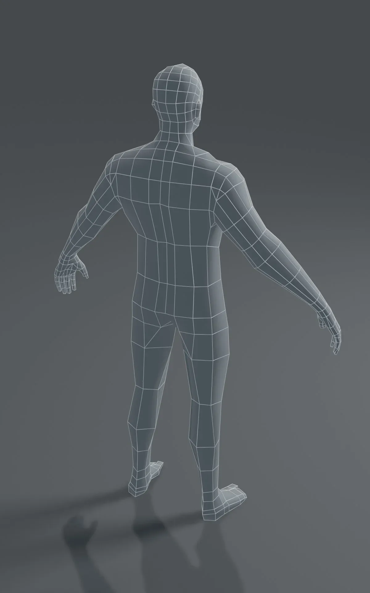 Human Body Base Mesh 3D Model Family Pack 1000 Polygons