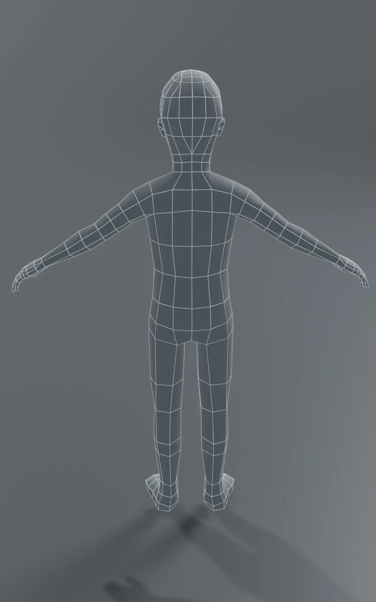 Human Body Base Mesh 3D Model Family Pack 1000 Polygons