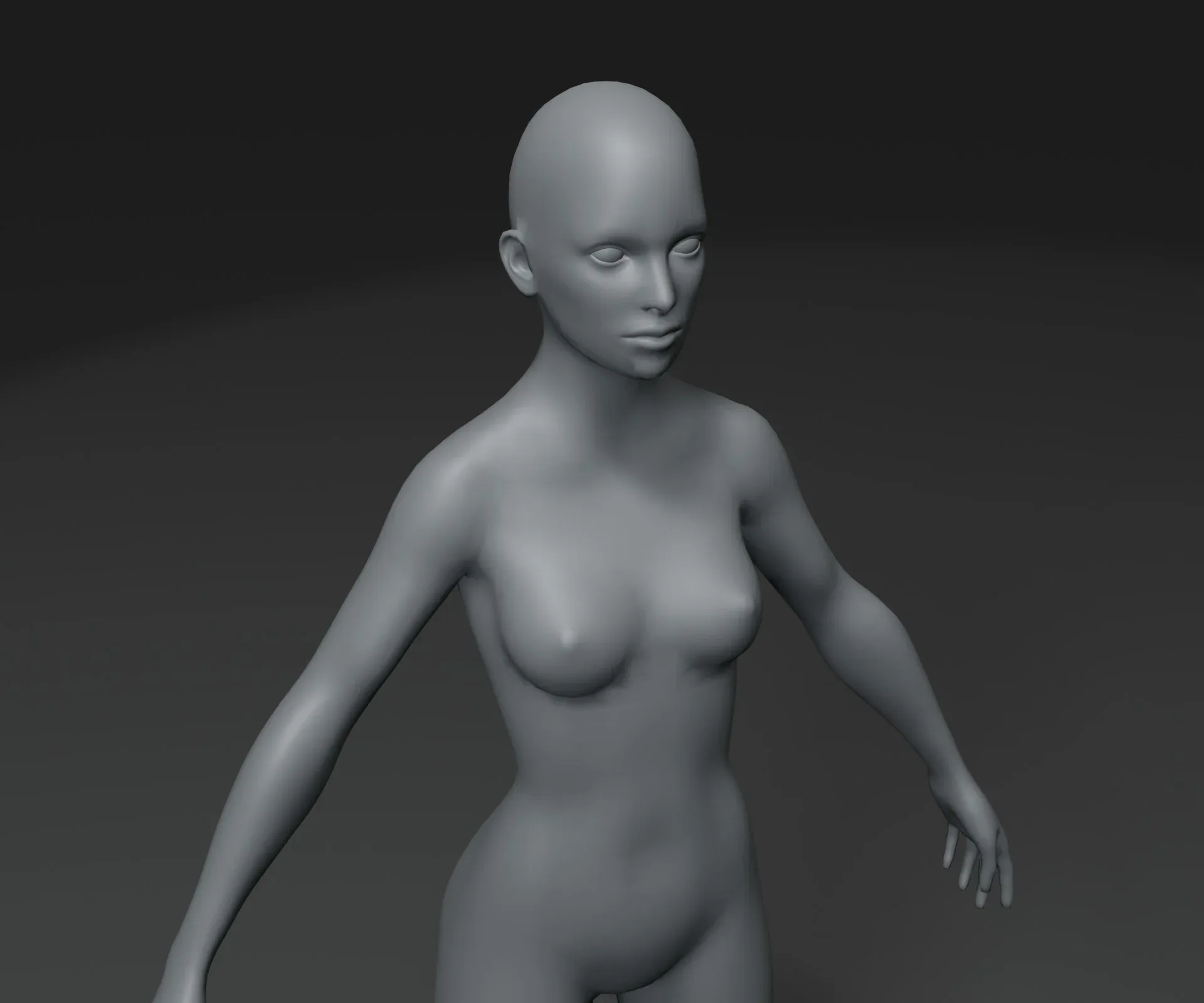 Human Body Base Mesh 3D Model Family Pack 20k Polygons