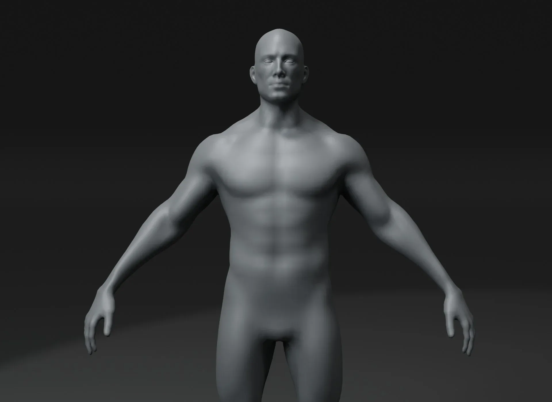 Human Body Base Mesh 3D Model Family Pack 20k Polygons