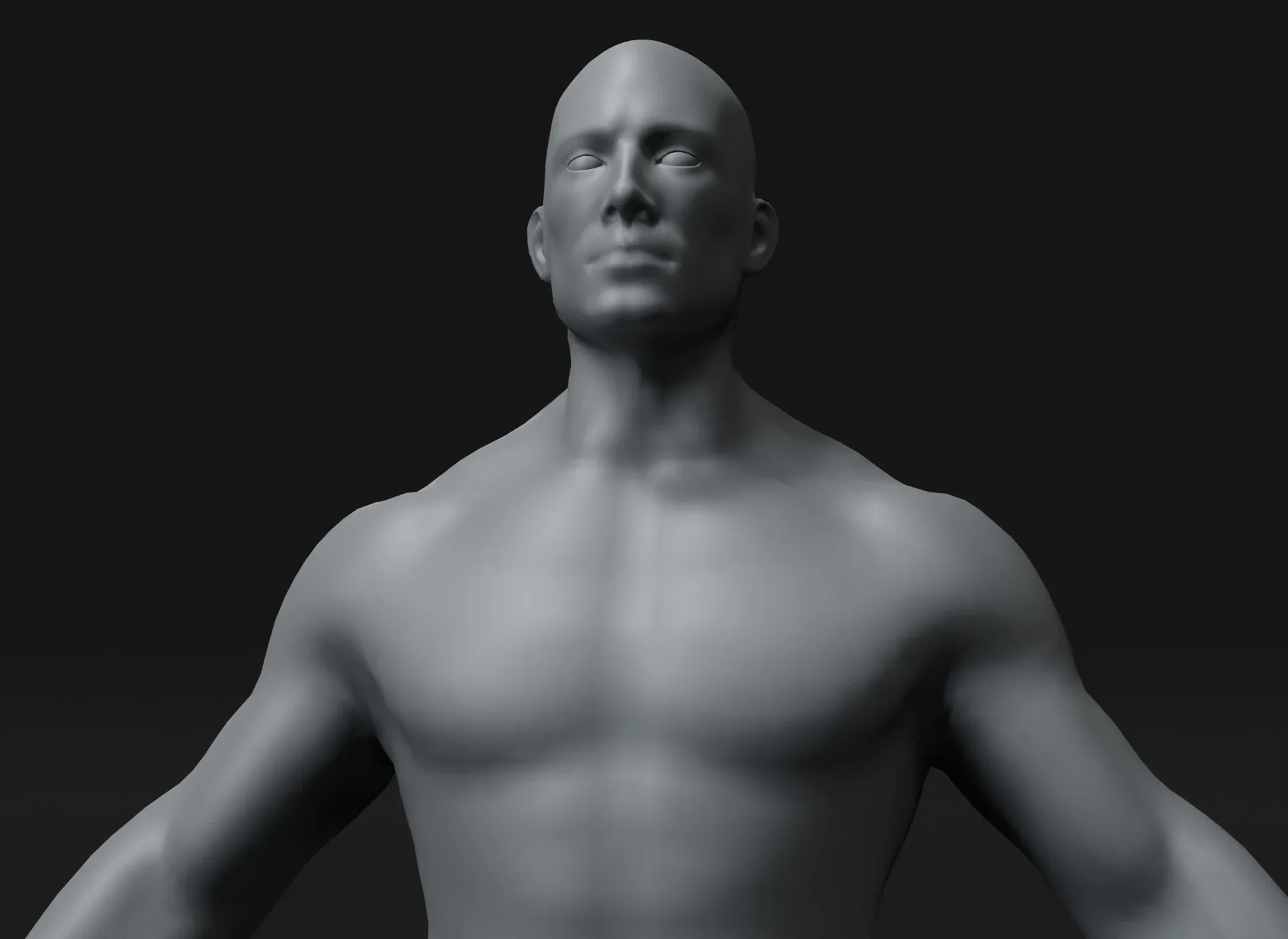 Human Body Base Mesh 3D Model Family Pack 20k Polygons