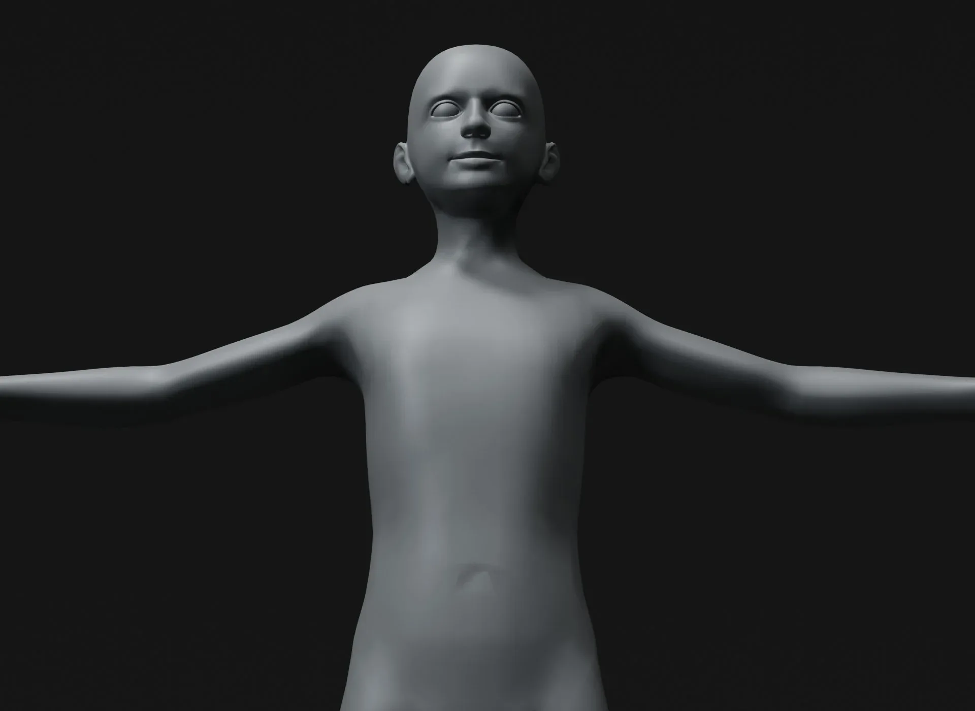 Human Body Base Mesh 3D Model Family Pack 20k Polygons