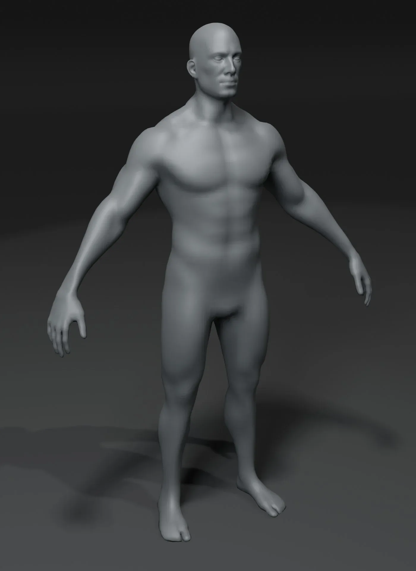 Human Body Base Mesh 3D Model Family Pack 10k Polygons