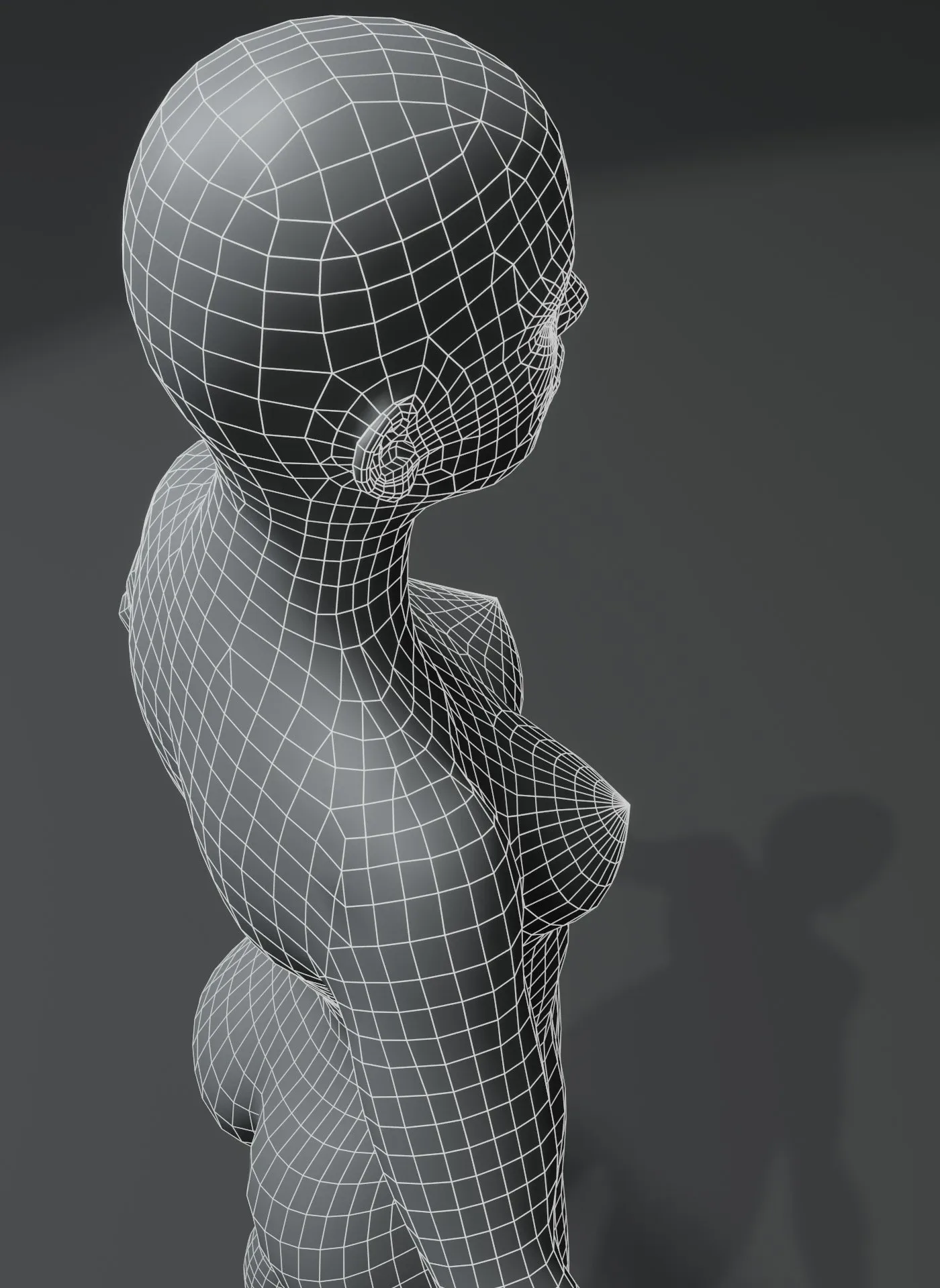 Human Body Base Mesh 3D Model Family Pack 10k Polygons