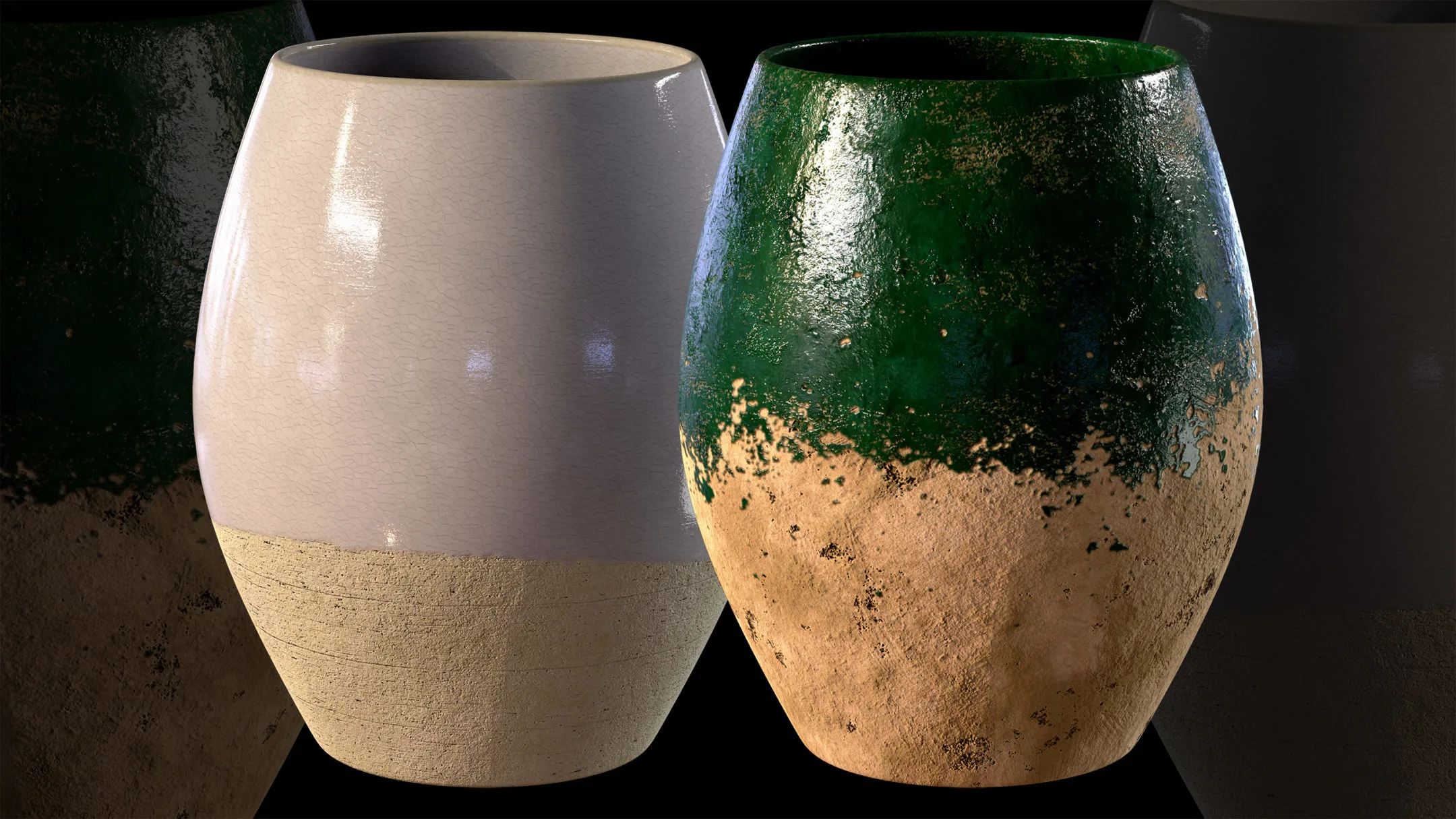 30 Pottery Smart material + 20 Pottery Base Material + 4k PBR Textures