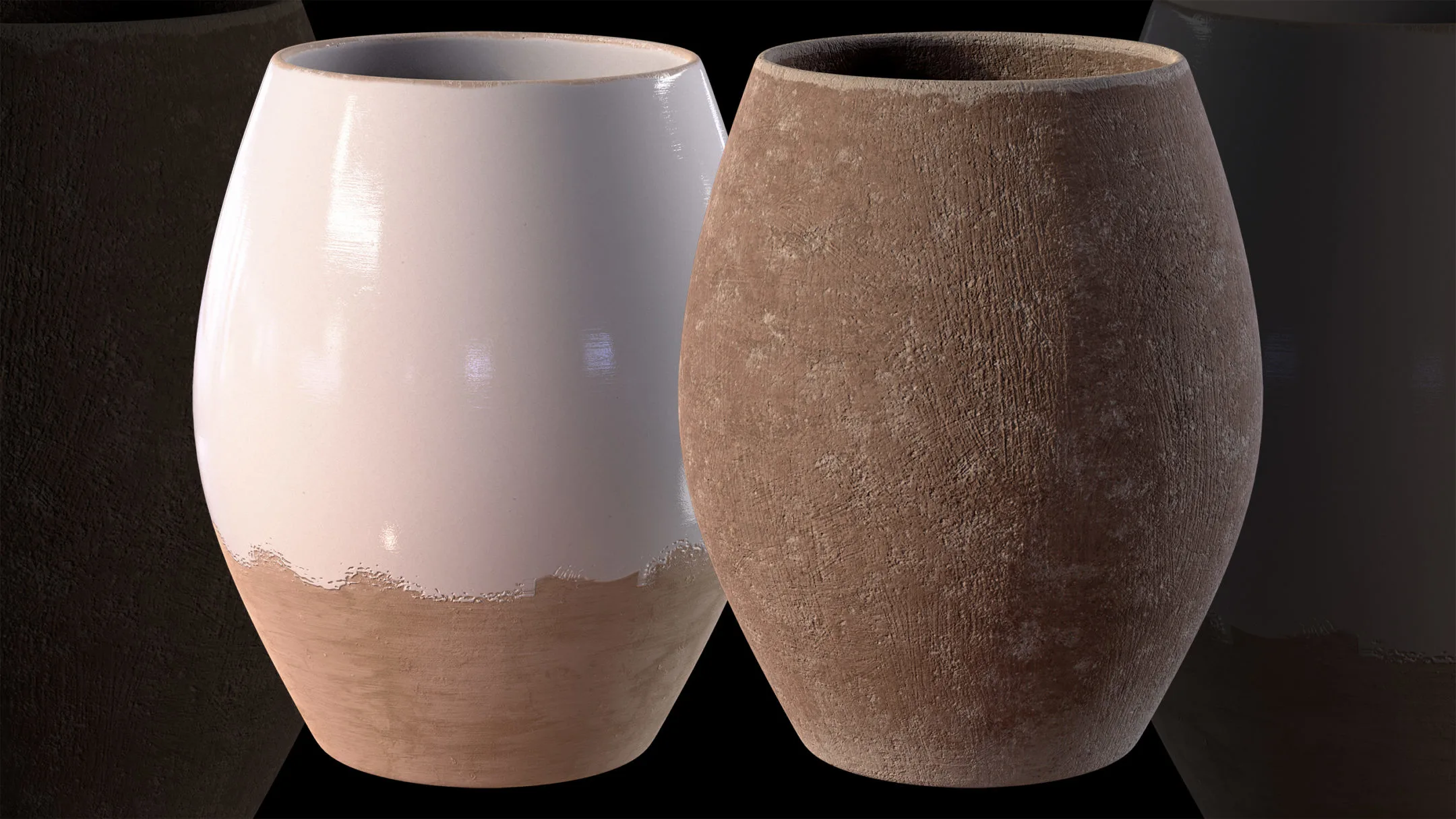 30 Pottery Smart material + 20 Pottery Base Material + 4k PBR Textures