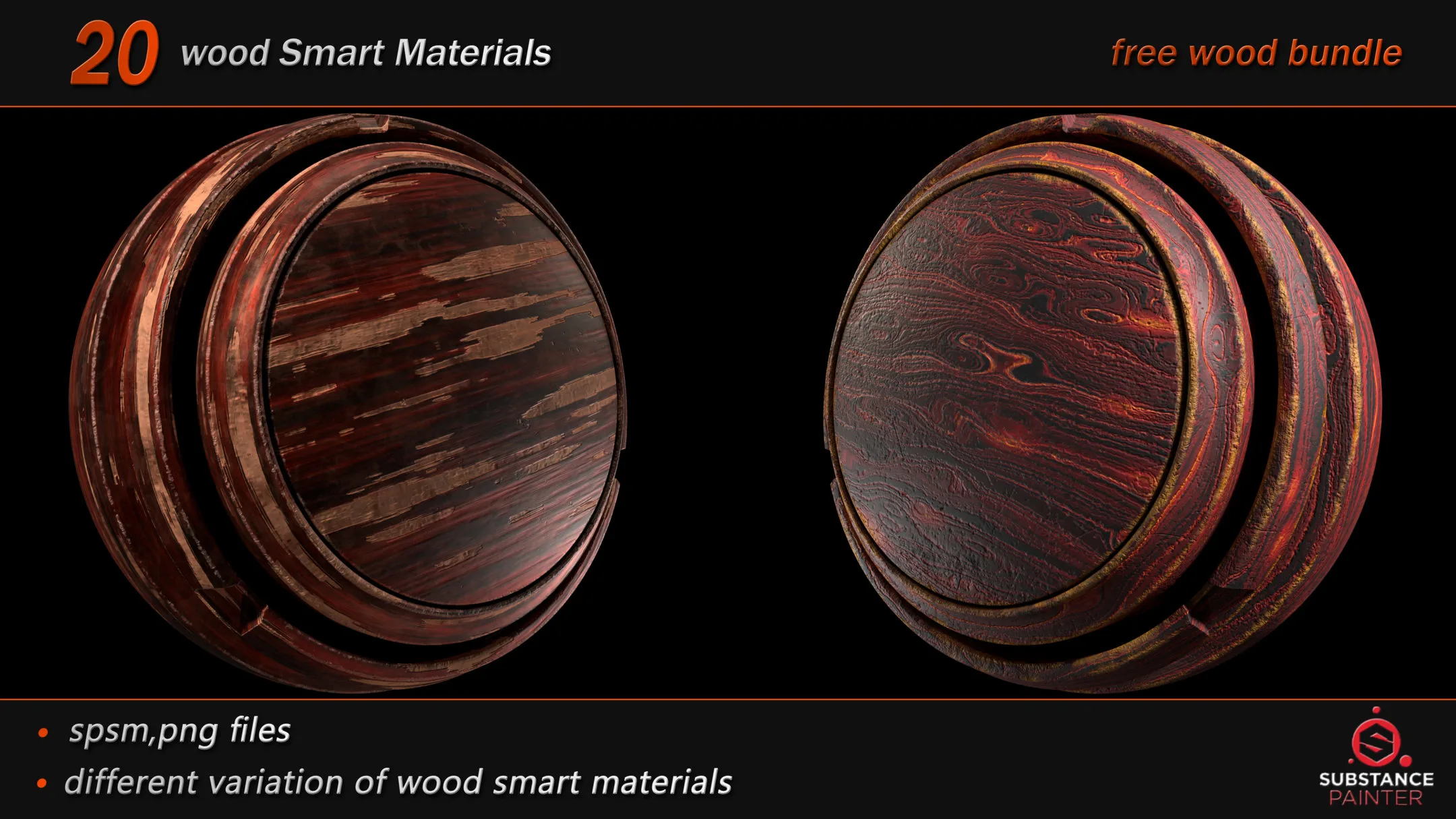 20 High Quality wood Smart Material Bundle (Free Bundle)