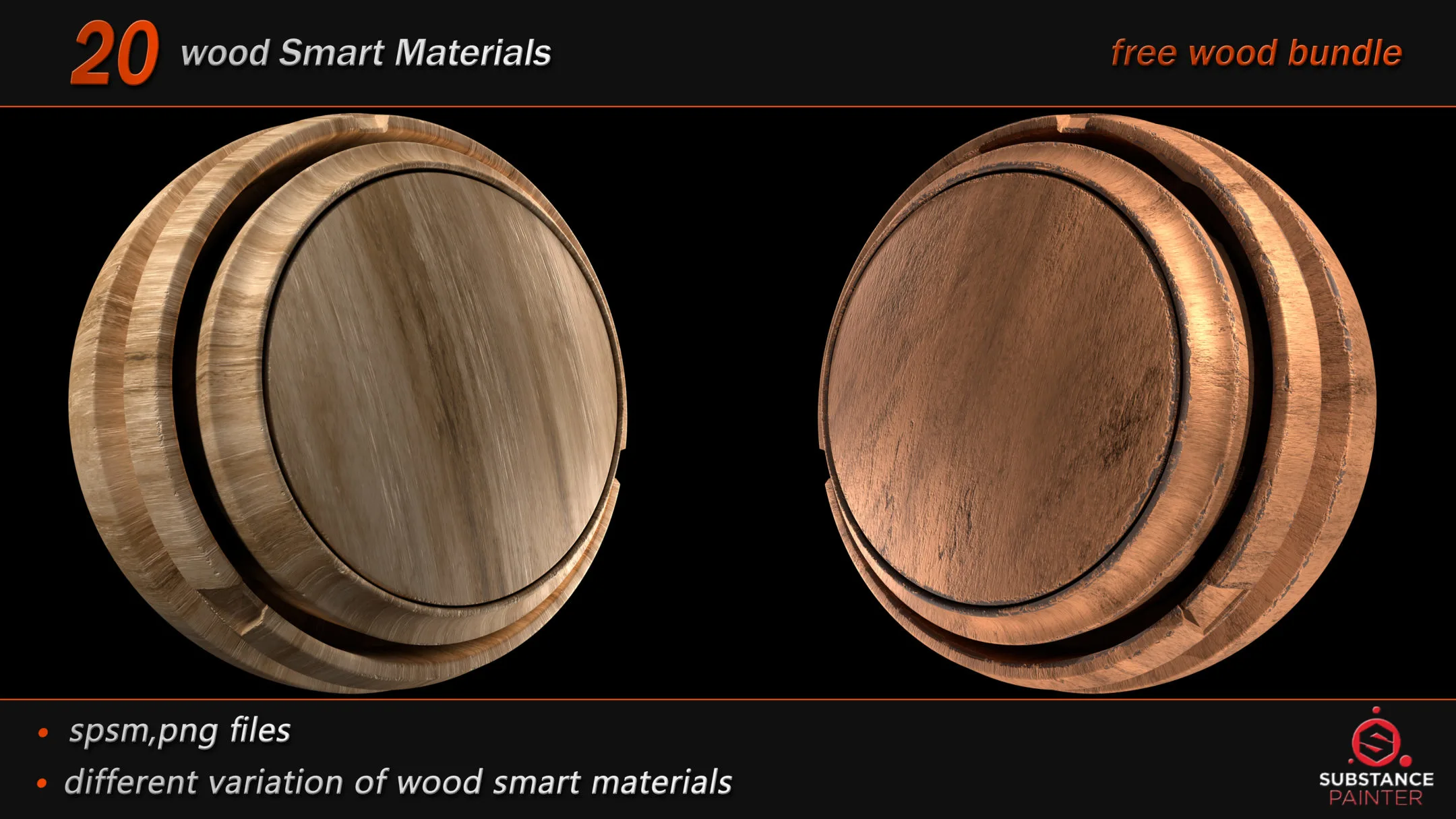 20 High Quality wood Smart Material Bundle (Free Bundle)