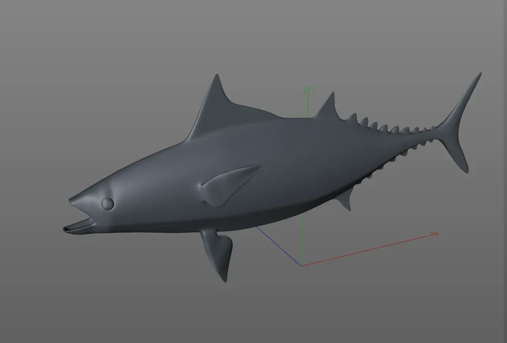 False Albacore Tuna fish 3d model