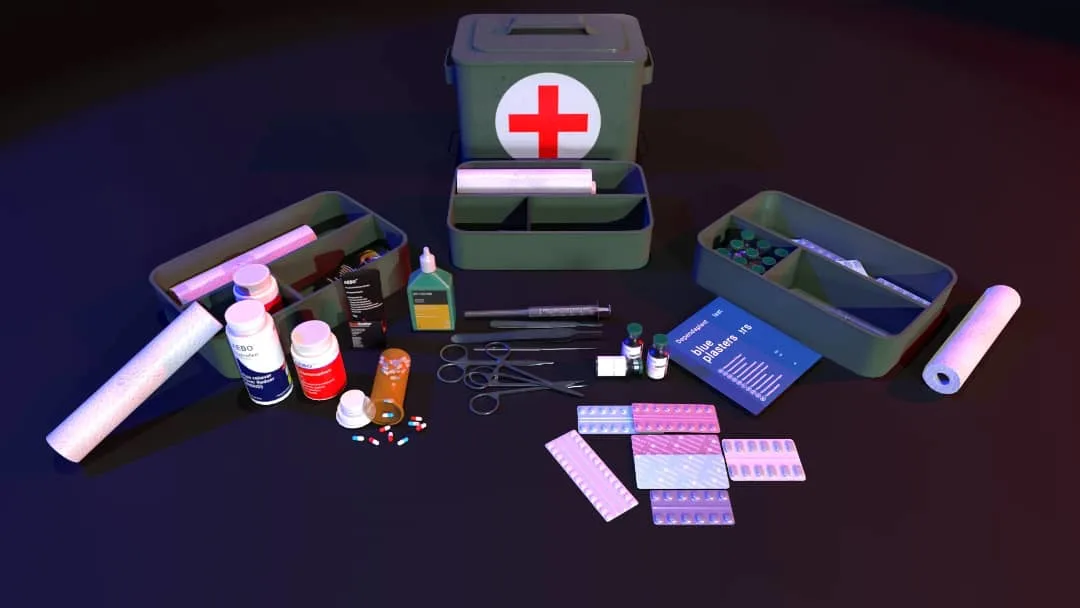 Pack kit medical 4k PBR for unity